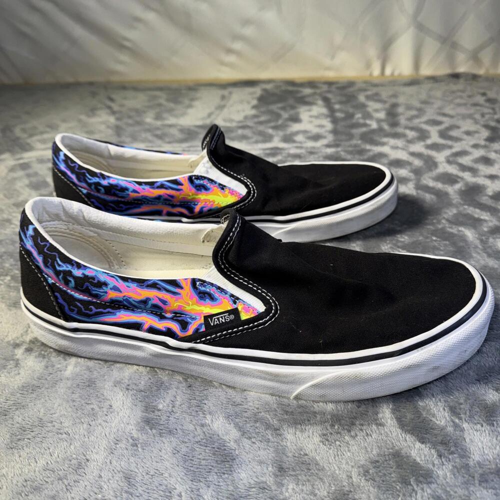 Vans Classic Slip On Electric Flame size 11 mens - Picture 5 of 13